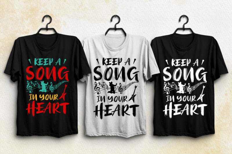 Music T-Shirt Design Bundle-Trendy Music T-Shirt Design