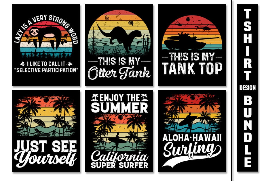 How to Make Custom Retro Sunset T-Shirts in Cricut Design Space