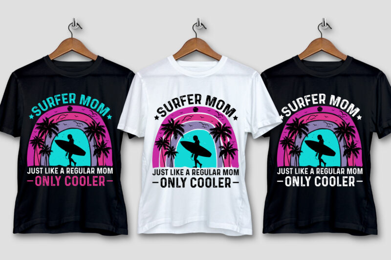 Sunset Retro Vintage T-Shirt Design Bundle