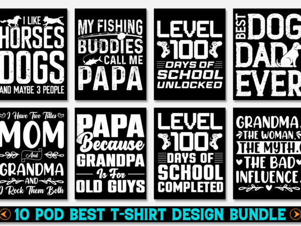 T-shirt design bundle-pod best selling t-shirt design bundle