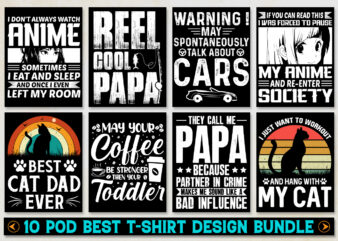 T-Shirt Design Bundle-POD Best Selling T-Shirt Design Bundle