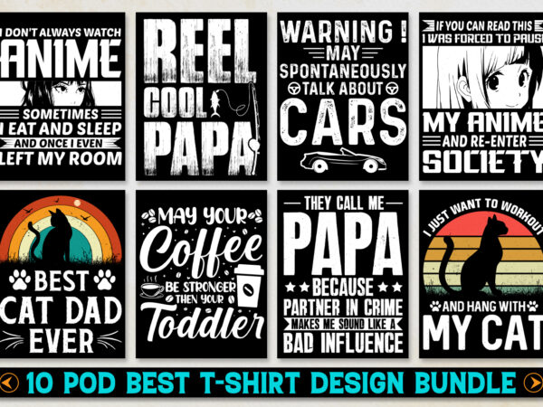 T-shirt design bundle-pod best selling t-shirt design bundle