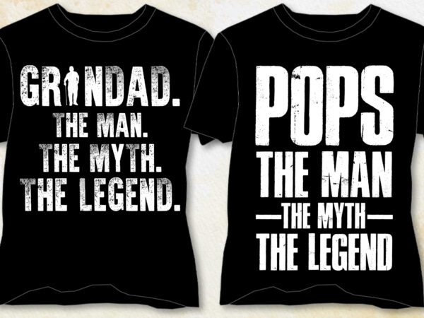 The man the myth the legend t-shirt design