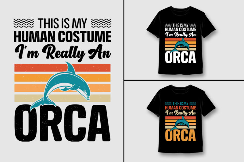 Orca T-Shirt Design Bundle