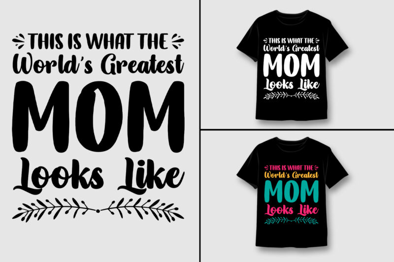 Mom T-Shirt Design Bundle-Mom Lover T-Shirt Design Bundle