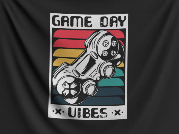 Game day vibes t shirt design template