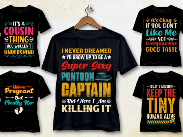 Typography t-shirt design bundle