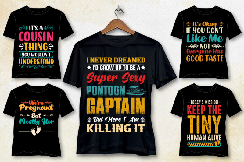 Typography T-Shirt Design Bundle