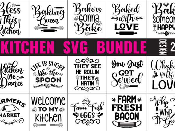 Kitchen svg bundle t shirt vector art