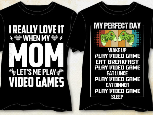 Video game t-shirt design-video game lover t-shirt design