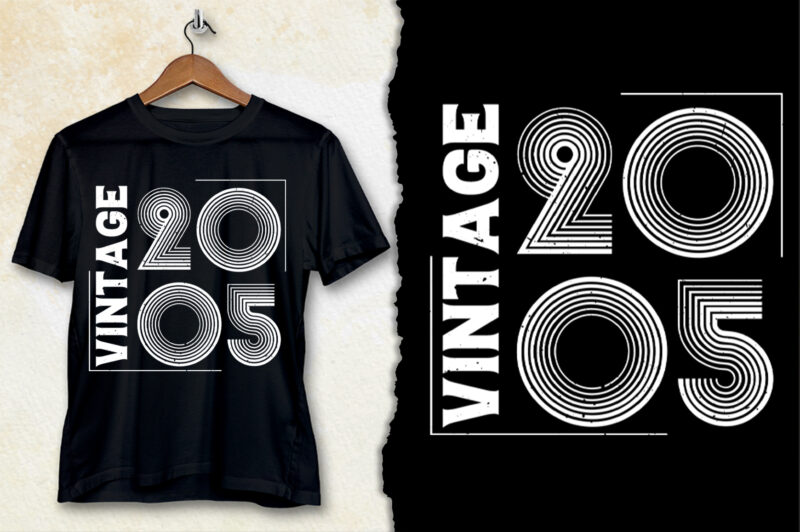 Vintage 2005 Birthday T-Shirt Design