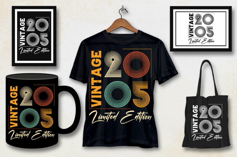 Vintage 2005 Limited Edition T-Shirt Design - Buy t-shirt designs