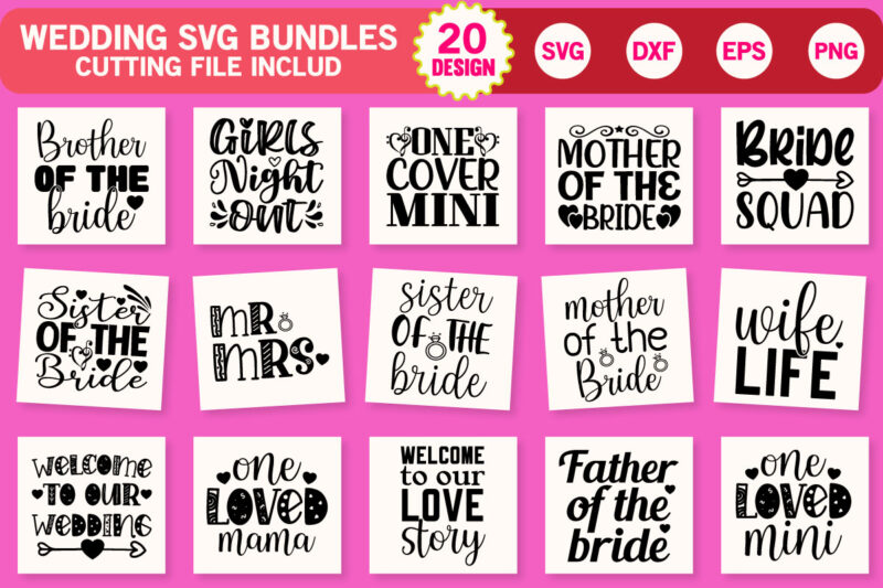 Wedding Svg Bundle