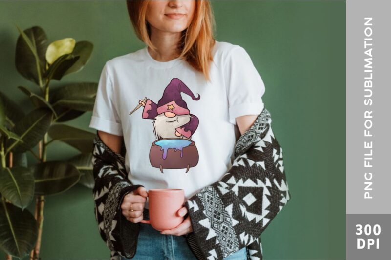 Witchy Gnomes PNG Sublimation, Halloween Gnome PNG Bundle, Halloween Witch Gnome Bundle, Spooky Gnome T-shirt Designs