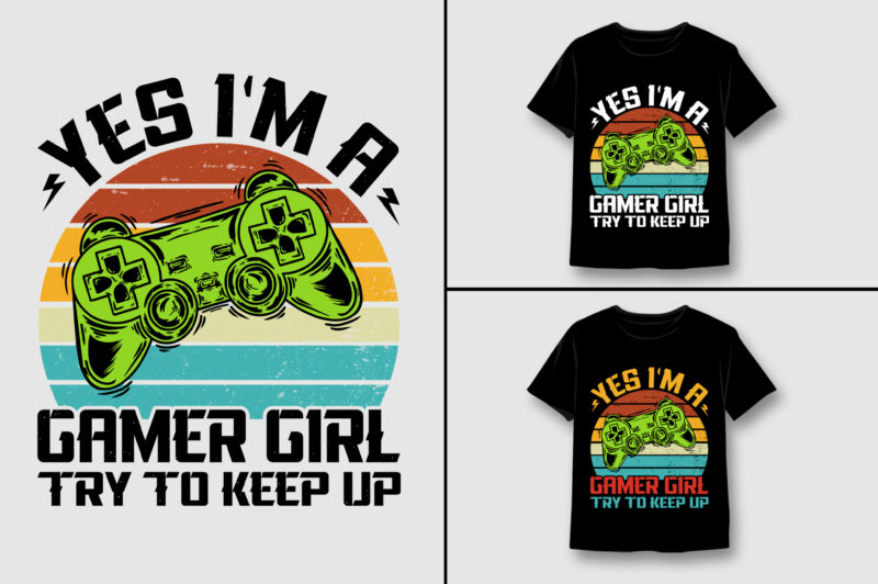 Video Game T-Shirt Design Bundle