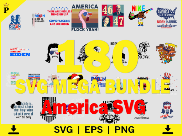 America design bundle svg, the mega sublimation bundle 180 files, digital download, sublimation download, retro vintage, america png, hand drawn png