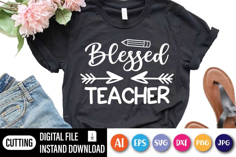 Blessed Teacher - Buy t-shirt designs