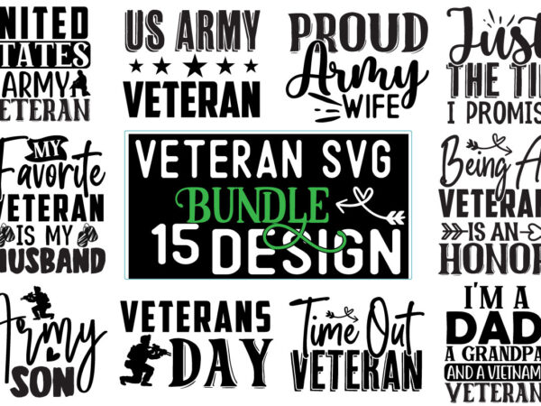 Veteran svg design bundle