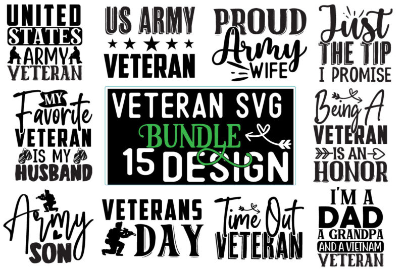 Veteran SVG Design Bundle
