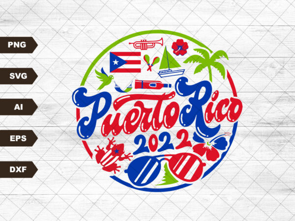 Puerto rico svg, puerto rico clipart, puerto rico flag svg, puerto rico clipart, el morro svg, silhouette, cuttable file, instant download t shirt illustration