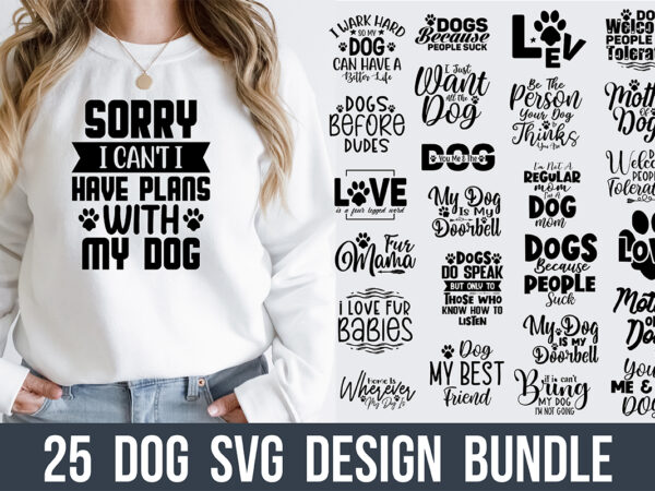 Dog svg bundle t shirt vector illustration