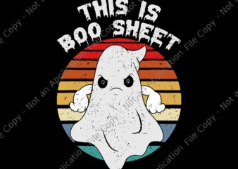 This Is Boo Sheet Ghost Retro Halloween Svg, Boo Sheet Svg, Halloween Svg, Ghost Halloween Svg, Ghost Svg, Ch ch ch meow meow meow scary halloween cat svg,ch ch ch t shirt designs for sale