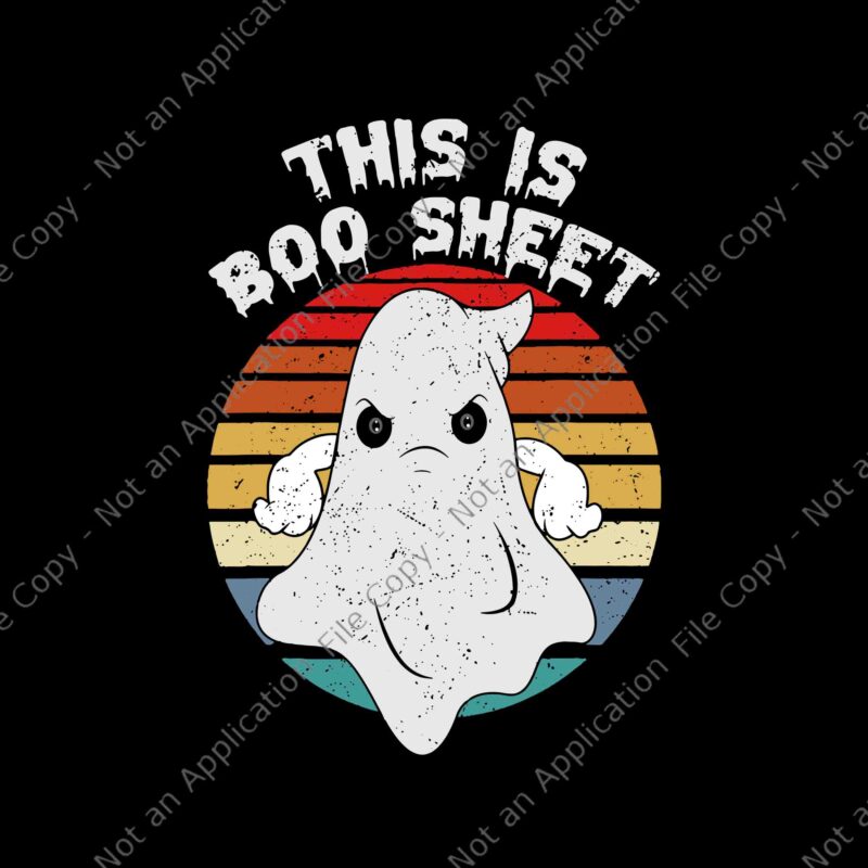 This Is Boo Sheet Ghost Retro Halloween Svg, Boo Sheet Svg, Halloween Svg, Ghost Halloween Svg, Ghost Svg, Ch ch ch meow meow meow scary halloween cat svg,ch ch ch