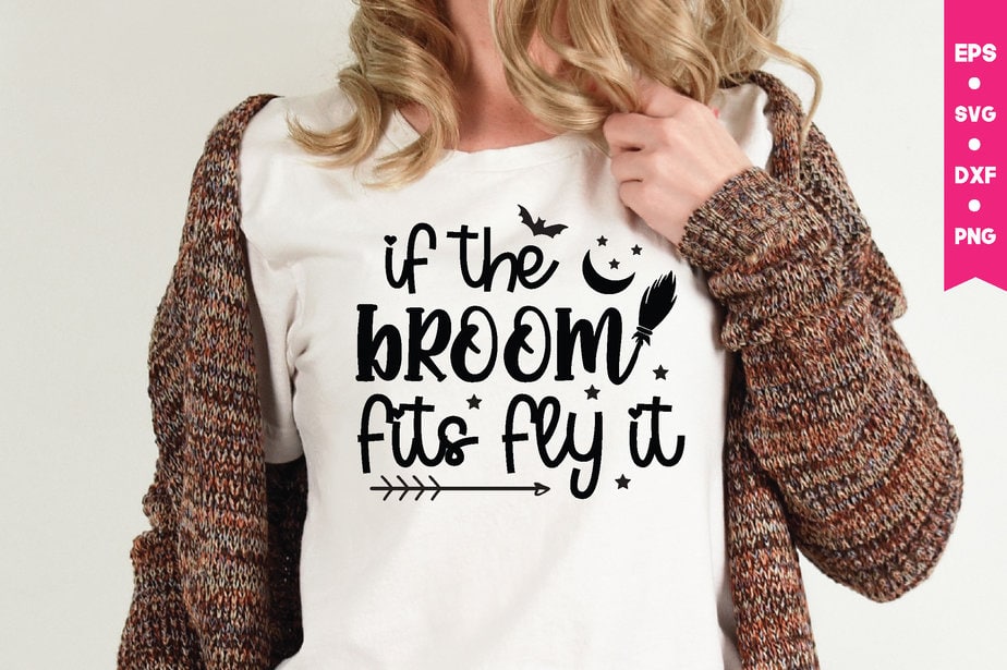 if the broom fits fly it t shirt graphic design,,Halloween t shirt