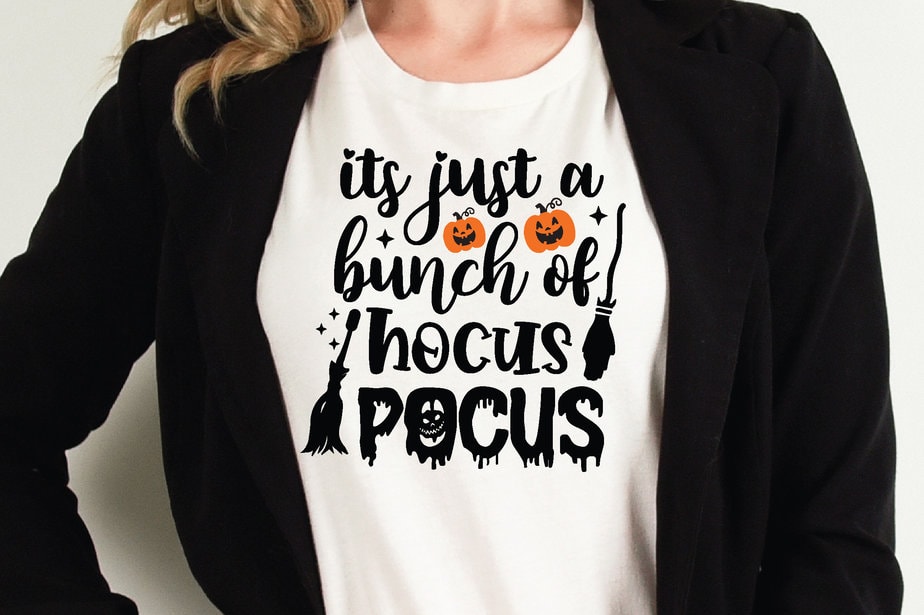 Its Just A Bunch Of Hocus Pocus T Shirt Graphic Design,Halloween T ...