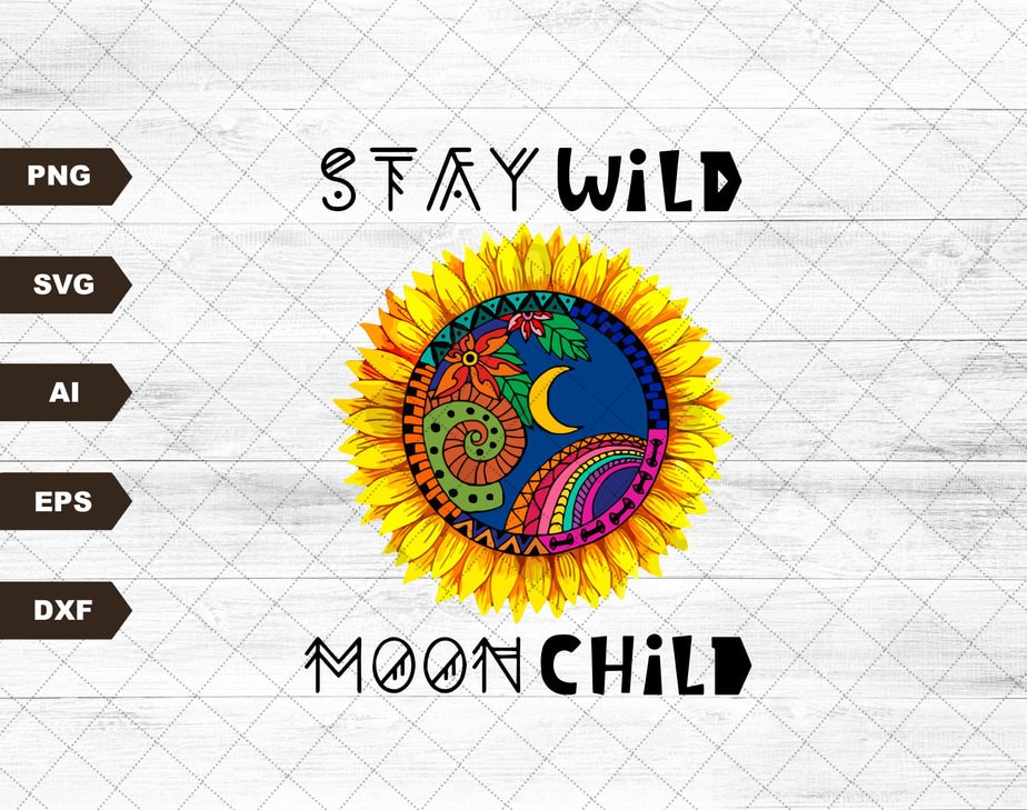 Stay Wild Moon Child | Retro Sublimations, Vintage Sublimations ...