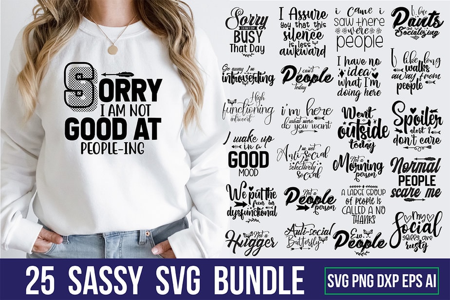 Sassy SVG Bundle - Buy t-shirt designs