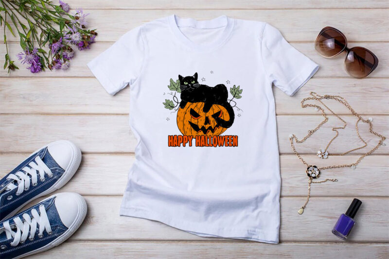 Retro Halloween Sublimation Bundle Tshirt Design