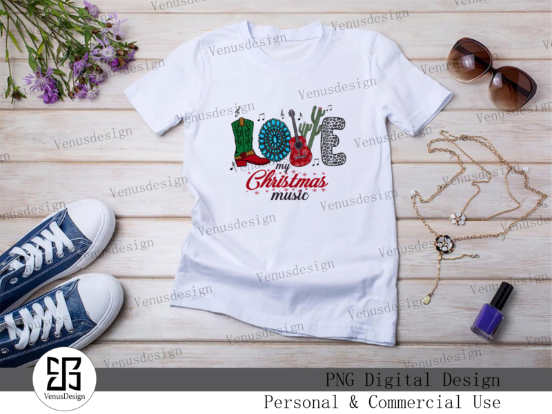 Western Christmas Sublimation Bundle Tshirt Design