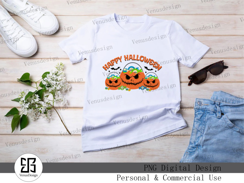 Happy Halloween Sublimation Bundle Tshirt Design