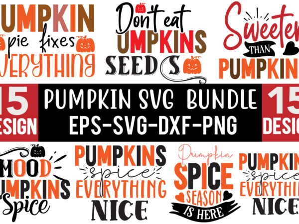 Pumpkin design svg bundle