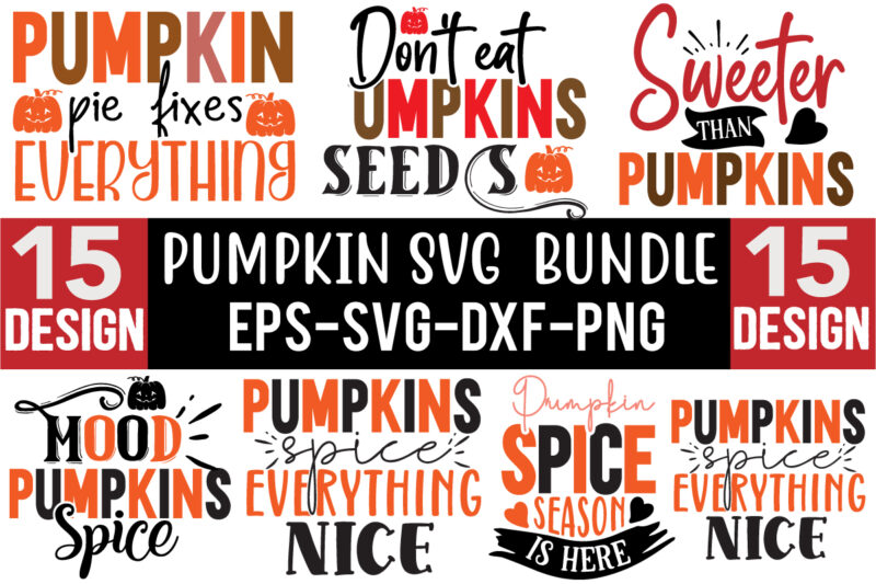 Pumpkin Design SVG Bundle