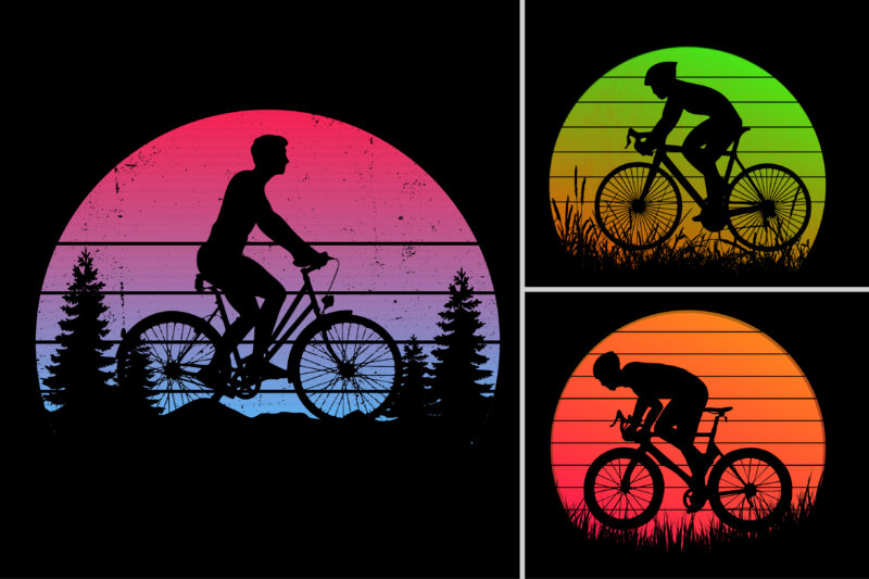 Sunset T-Shirt Design Graphic Bundle