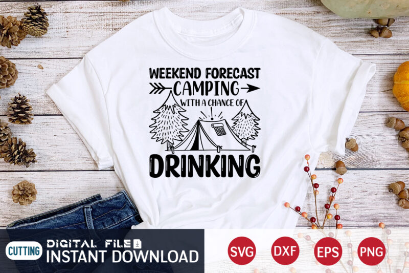 Camping svg bundle t shirt designs for sale