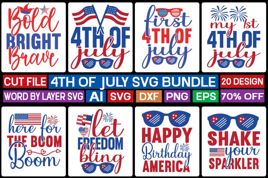 50 Editable 4th of July USA America Vector T-shirt Designs Svg Bundle –  Vectortshirtdesigns