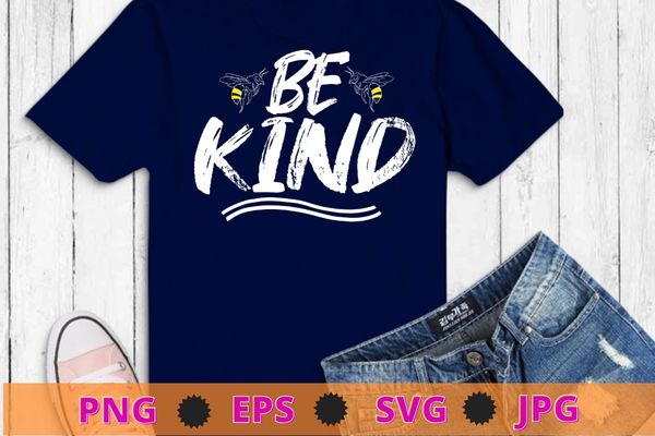 Unity day orange shirt bee be kind anti bullying gift t-shirt design svg