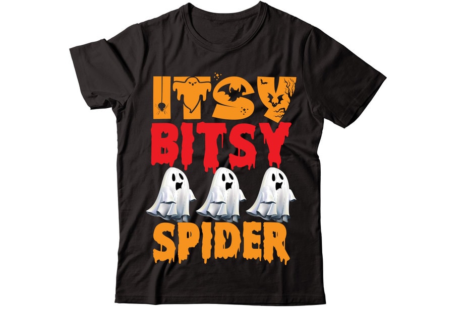 Itsy Bitsy Spider tshirt design,Halloween t shirt bundle, halloween t