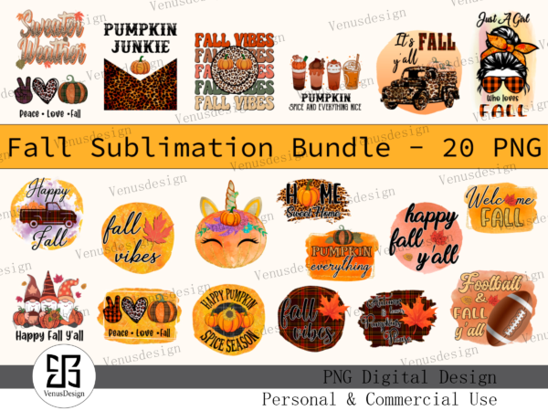 Fall Sublimation Bundle - Buy t-shirt designs