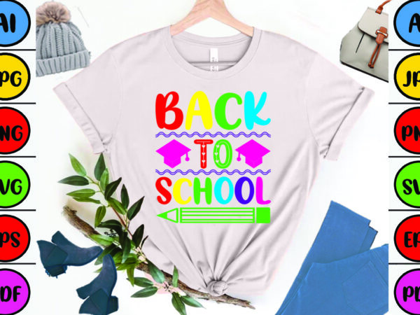 Back to school t shirt template