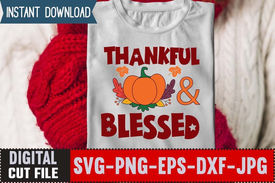 Happy Thanksgiving Day Svg Design Graphic by DigitalArt · Creative Fabrica