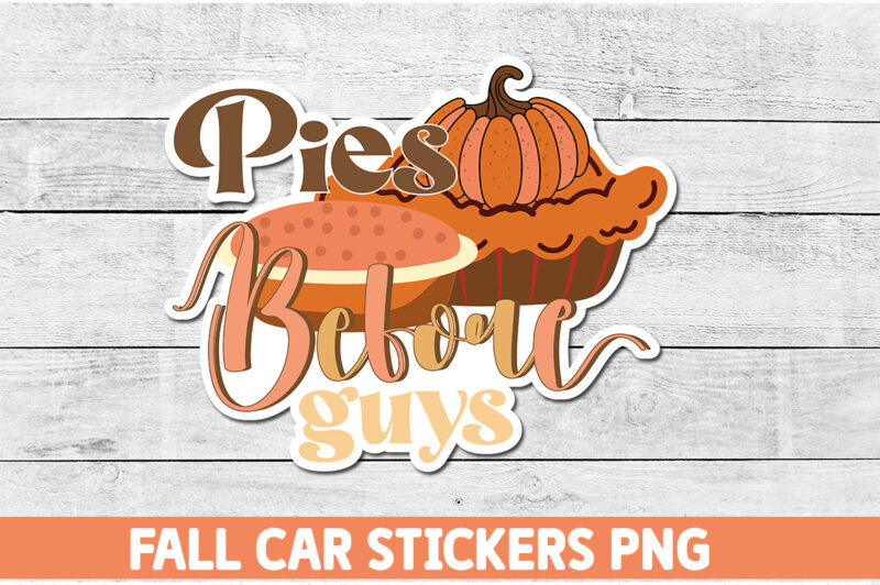 Fall Car Stickers PNG Bundle