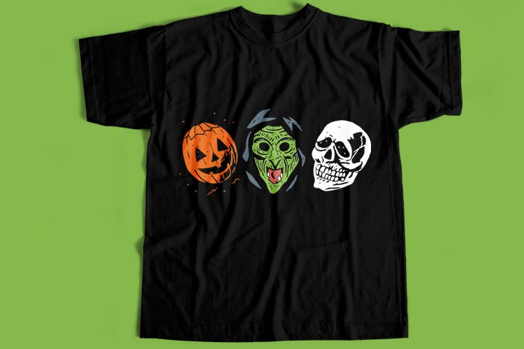 10 Best Selling Halloween T-Shirt Design Bundle For Commercial Use