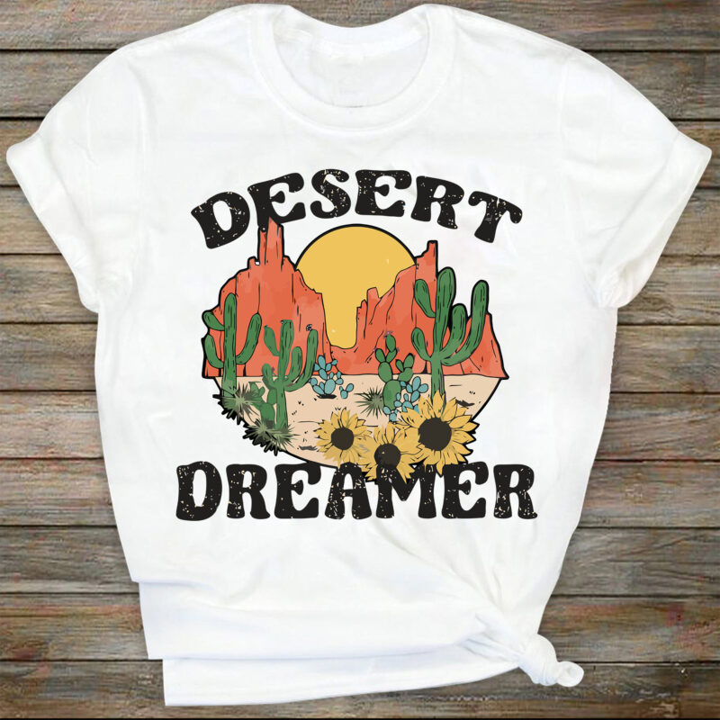 Desert Dreamer Sublimation Design PNG Digital Download Printable Retro ...