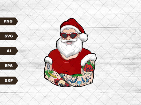 Santa sublimations, designs downloads, png, shirt design sublimation downloads, hard seltzer, winter, christmas, santa claws, dtg