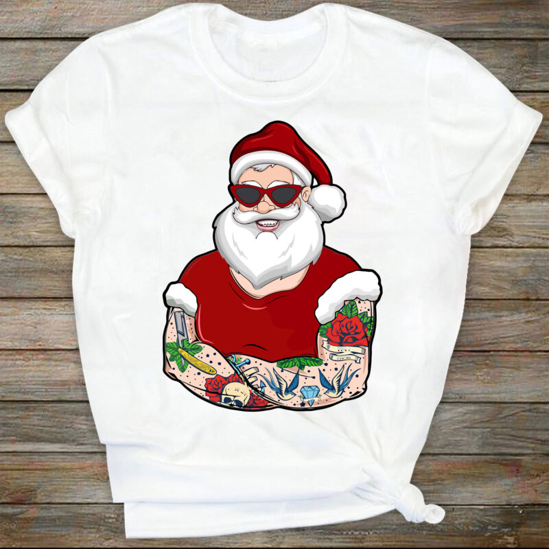 Santa Sublimations, Designs Downloads, PNG, Shirt Design Sublimation Downloads, hard Seltzer, Winter, Christmas, Santa Claws, DTG