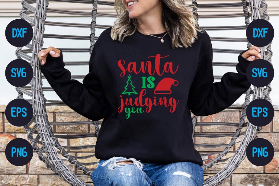 Santa is judging you - Buy t-shirt designs